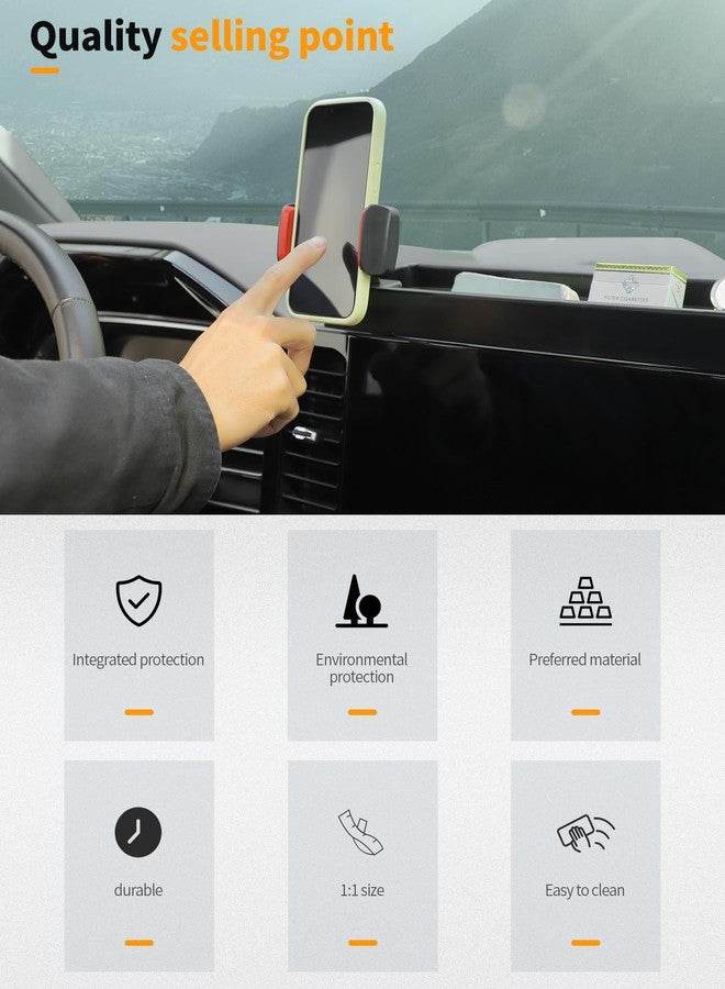 Hoolcar Dash Mount Cell Phone Holder Center Console Dash Tray Dashboard Storage Box Organizer Compatible with Chevrolet Silverado 2022-2024, Interior Accessories - Image 5